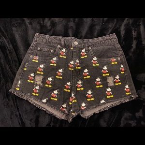 Disney Mickey High Waisted Shorts